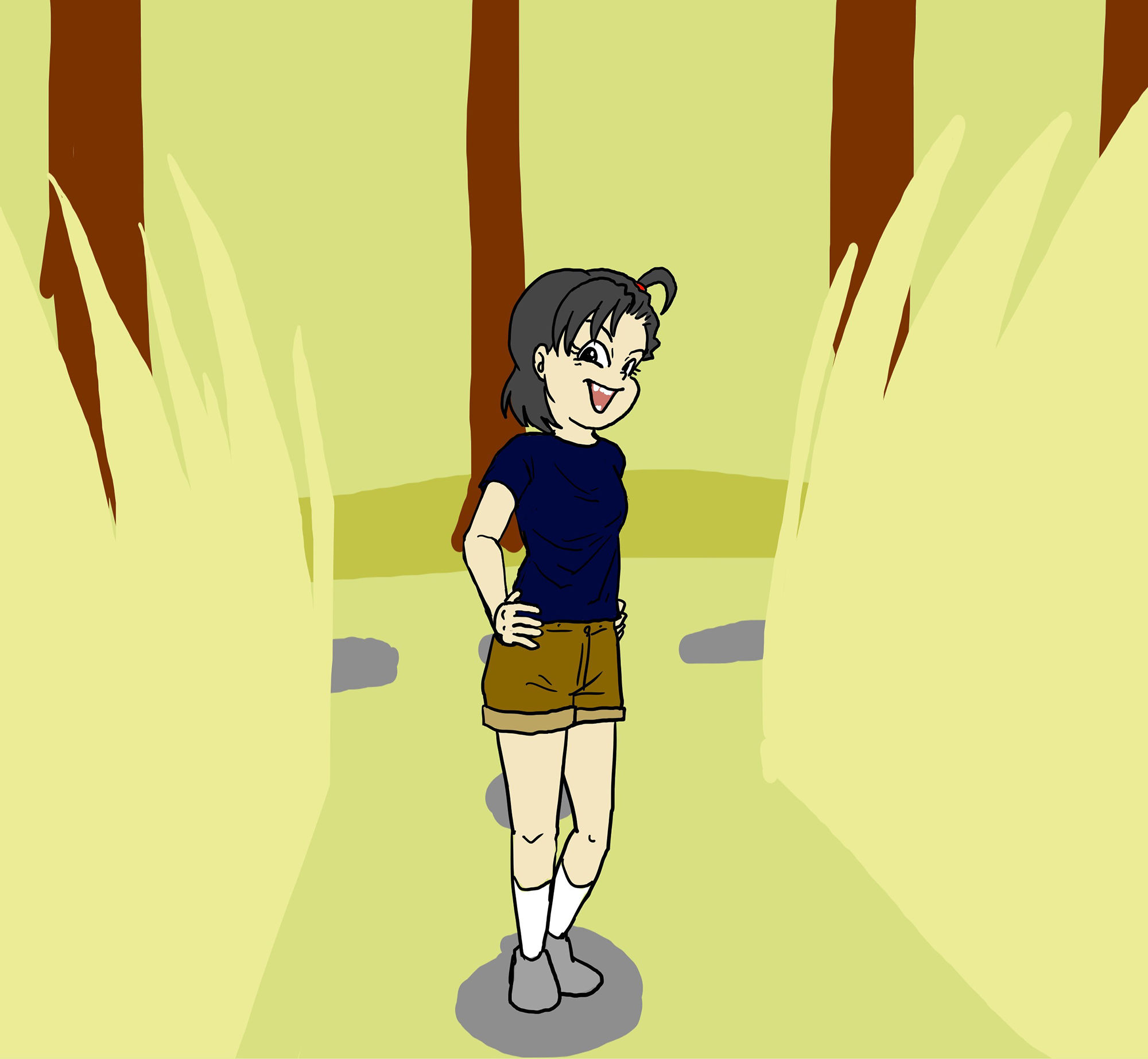 サンプル画像2:悪童エミちゃん「野グソって最高！」の巻(缶チュー水泳) [d_174559]