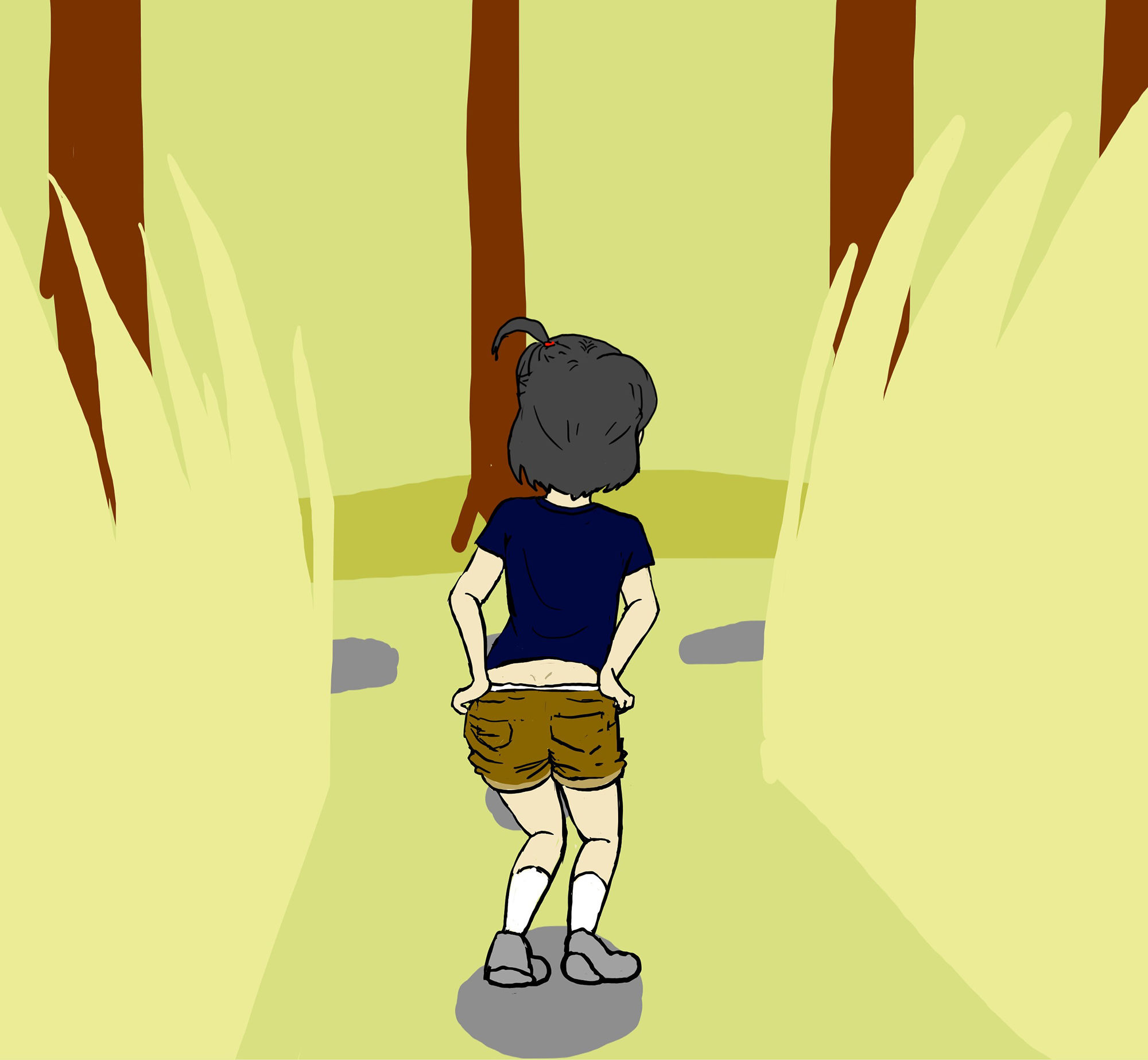 サンプル画像5:悪童エミちゃん「野グソって最高！」の巻(缶チュー水泳) [d_174559]