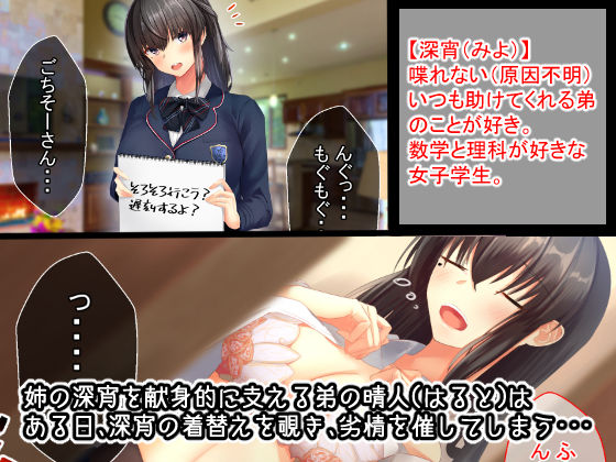 サンプル画像1:無口なお姉ちゃんが弟に「お返し」する話(せびれ) [d_174655]