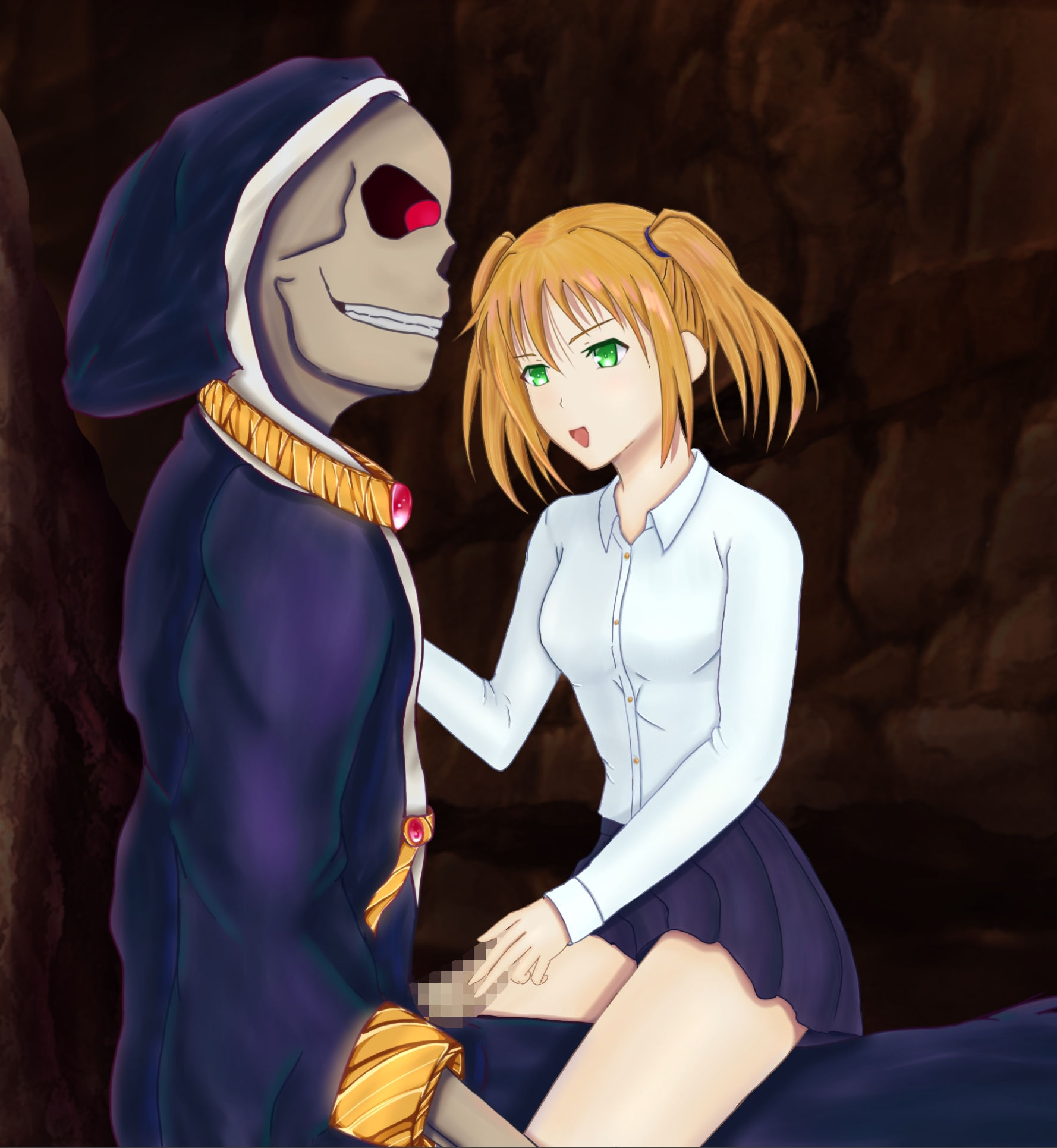 サンプル画像5:見習い魔女とリッチ(狐の春画店) [d_175946]