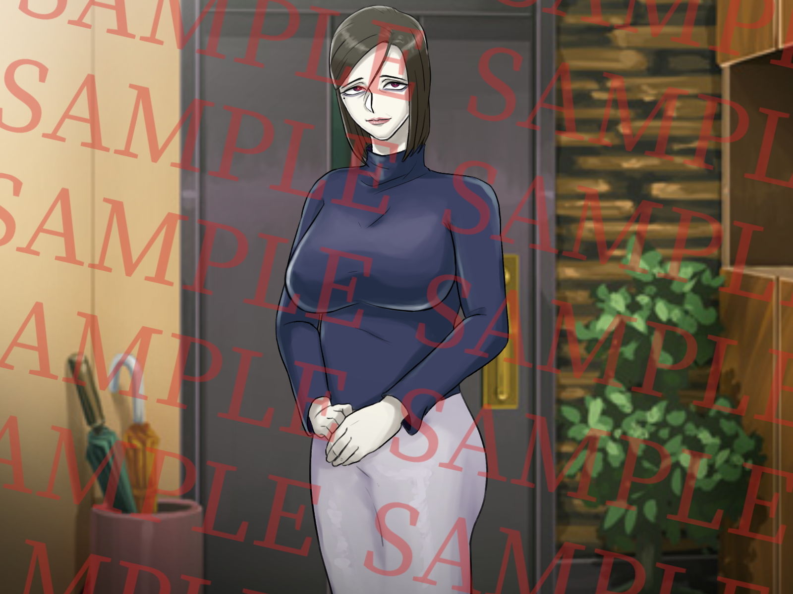 サンプル画像1:完全主観で楽しむ！怪しい宗教勧誘おばさんの性勧誘2(ちょっとB専) [d_176768]