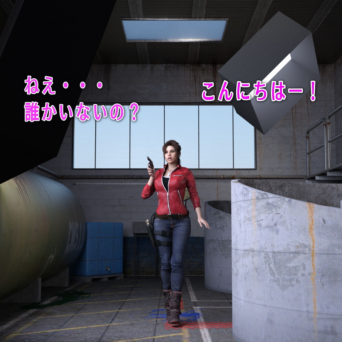 サンプル画像1:クレア 恥虐の救出劇 バイオハザートRE2(β-かざは) [d_178065]