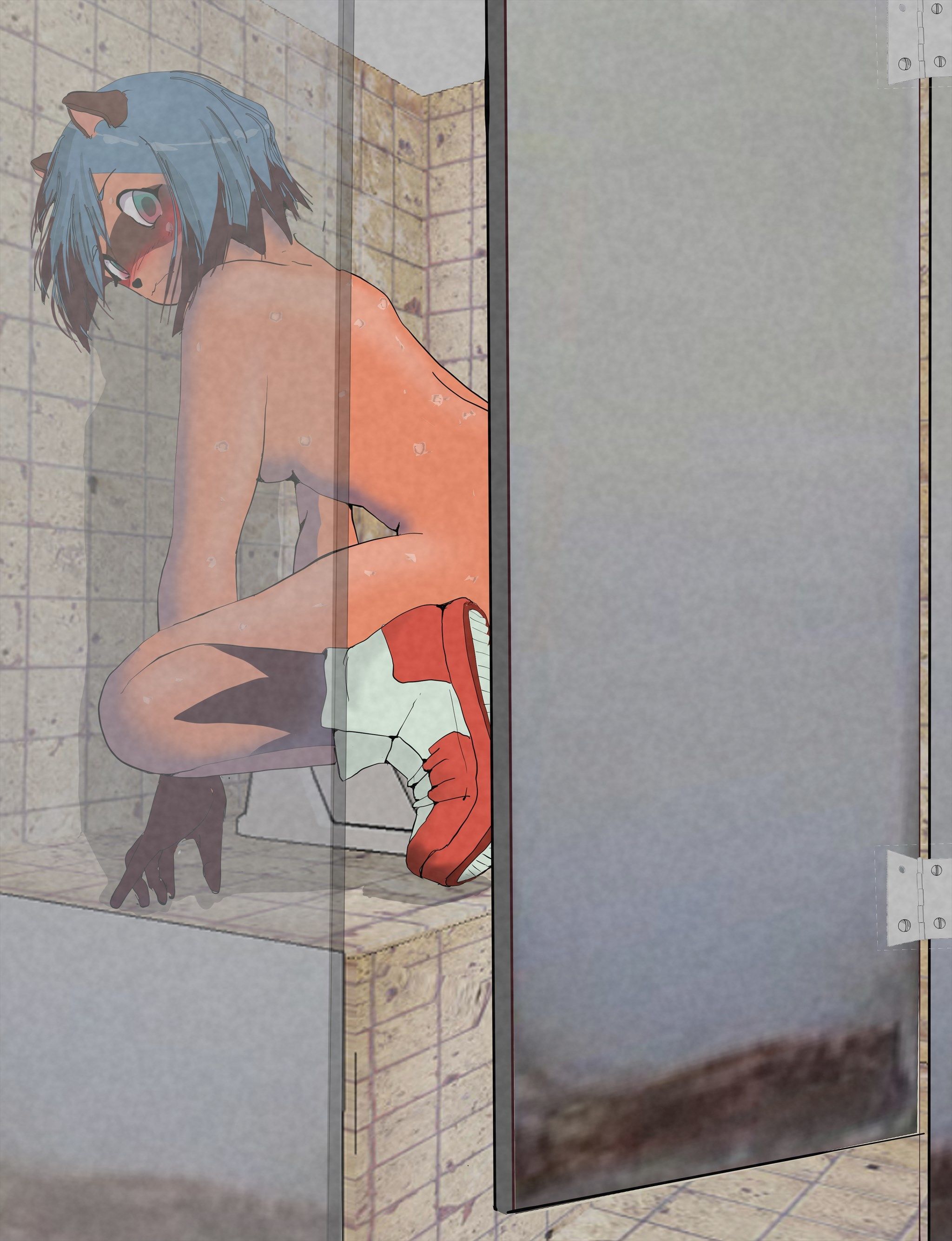 サンプル画像2:オープン・ザ・トイレ(残飯) [d_178888]