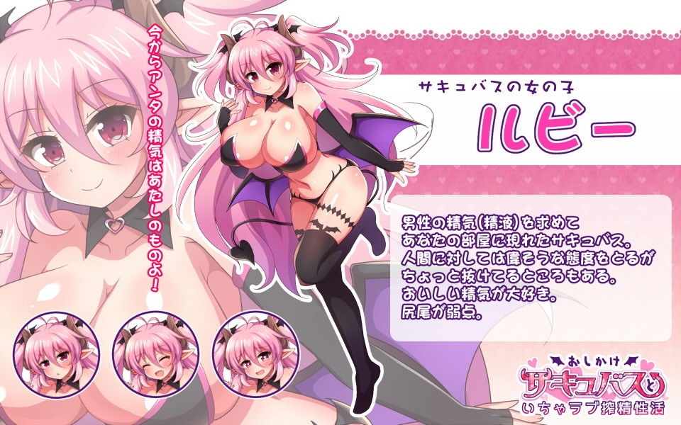 サンプル画像4:おしかけサキュバスといちゃラブ搾精性活(ダメージ床R) [d_181101]