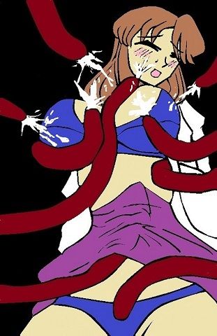 サンプル画像1:ぶっかけ触手と女教師(Hな縁側) [d_181278]