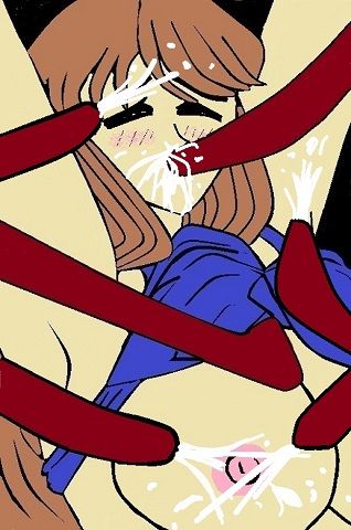 サンプル画像2:ぶっかけ触手と女教師(Hな縁側) [d_181278]