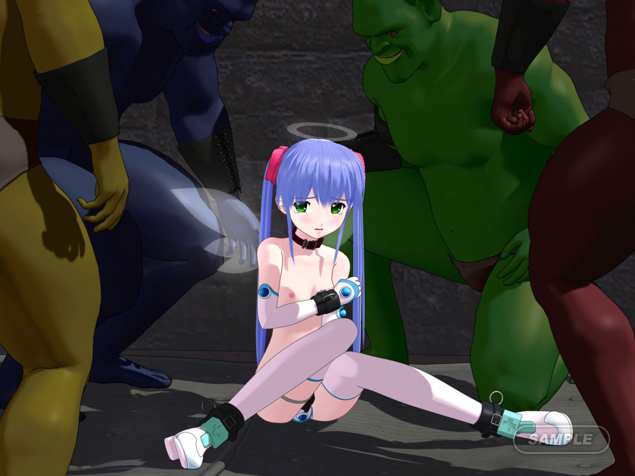 サンプル画像2:囚われの変身天使 ～ヒロイン拘束凌●～(ごんごろごん) [d_181717]