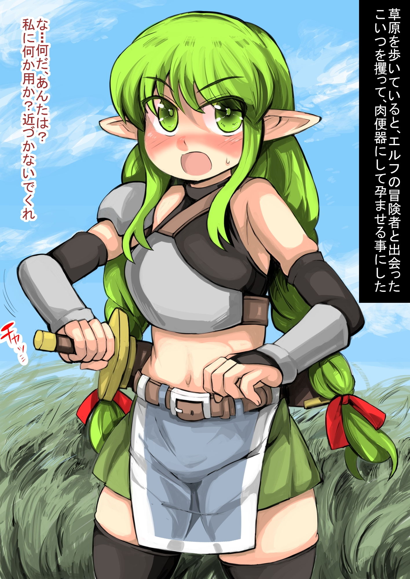 サンプル画像1:その辺を歩いている弱そうなエルフの冒険者を拉致って犯して家畜みたいな奴●にしてみた(じゅうよんセンチメートル) [d_181741]