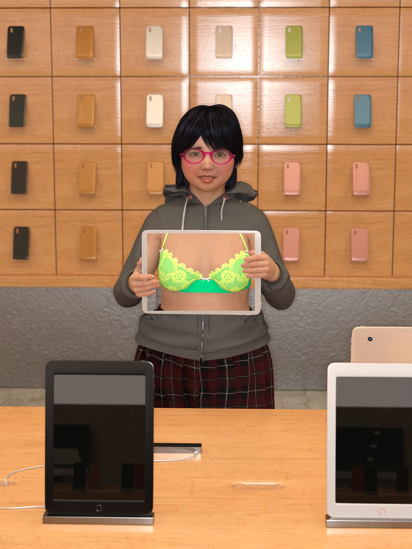 サンプル画像2:妄想直送 CG写真集 vol.4 露出風景2(妄想具現化機関) [d_181844]