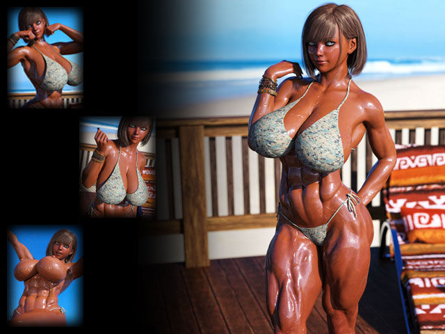 サンプル画像1:マッスル姉さんCG集 Vol. 04(なまはげ堂) [d_182086]