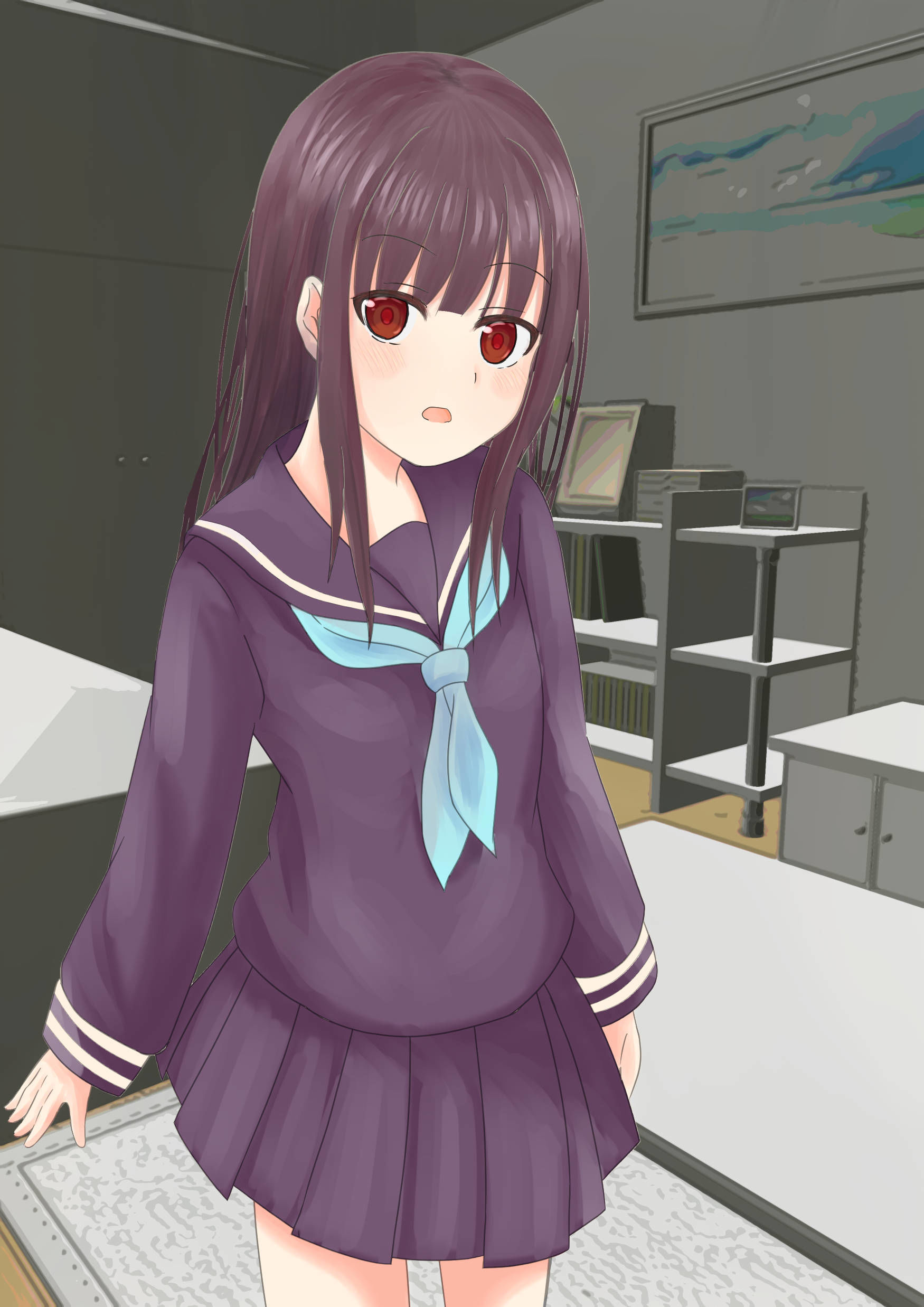 サンプル画像4:困ってる兄の為にヌードデッサンの被写体になった件(かわいいは正義) [d_182970]