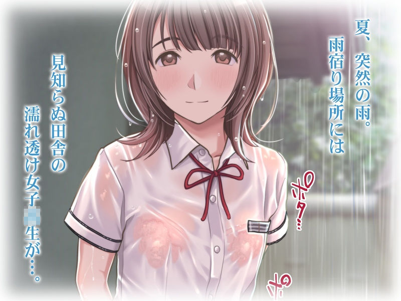 サンプル画像1:雨宿りの誘惑〜田舎の濡れ透けJKとヤりまくったリーマンの夏〜［同人誌＆音声付ノベルゲーム同梱 EXTRA Ver，］(Sage) [d_183482]