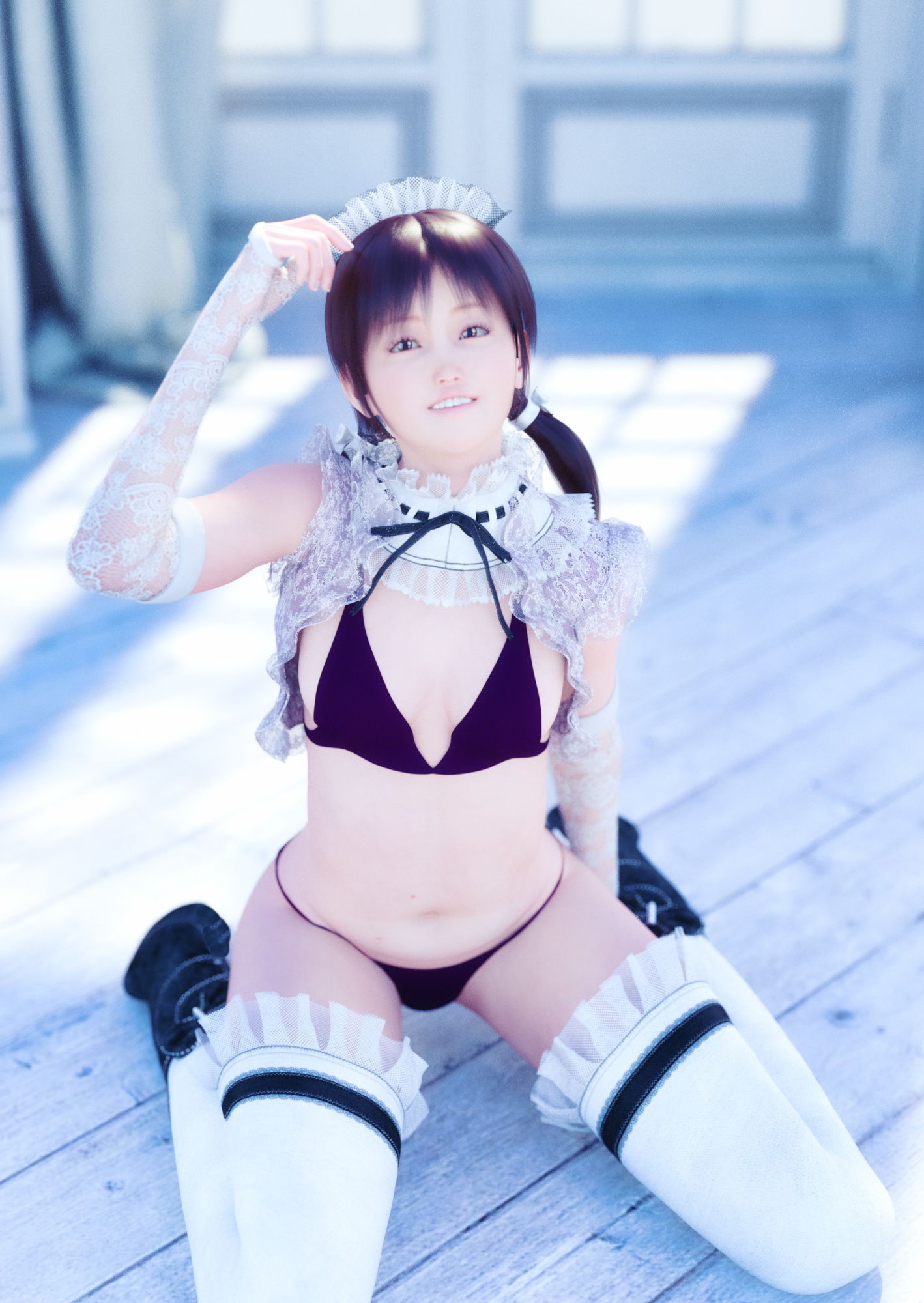 サンプル画像3:Natural -ほんのりフェチい3DCGグラビア写真集！-(花萌葱) [d_183994]