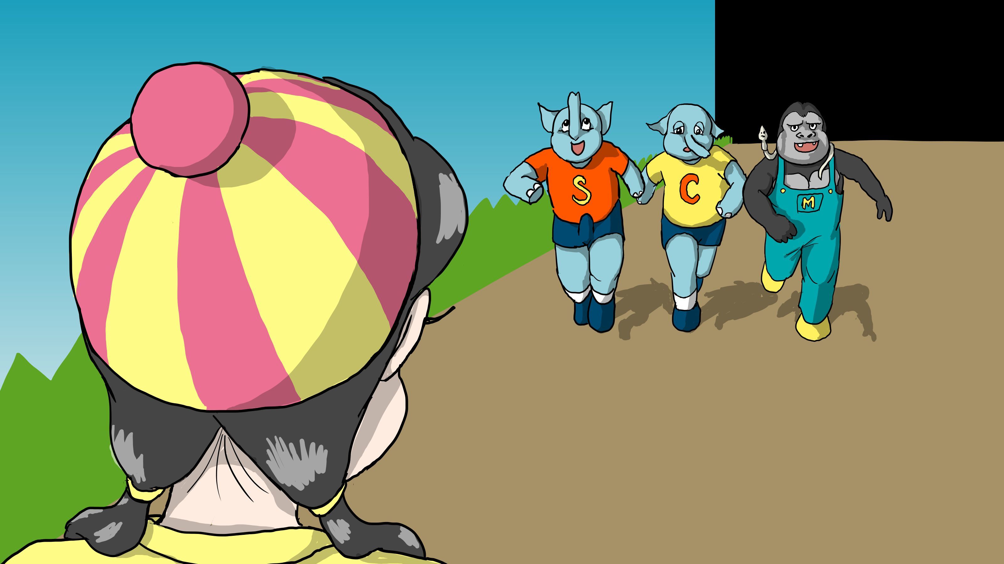 サンプル画像1:いっしょにうたお♪(缶チュー水泳) [d_184677]