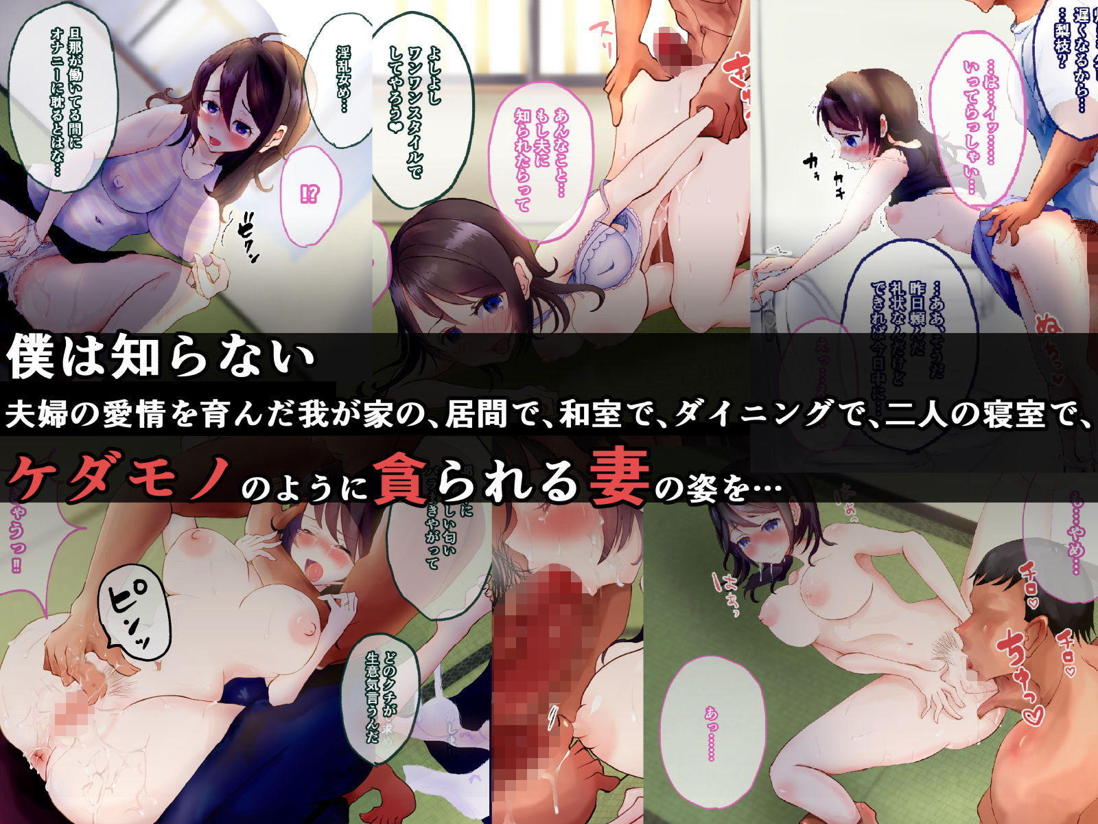 サンプル画像3:愛する妻は逞しい褐色の年下男とラブラブ種付けセックスをしていました(スタイルワン) [d_185172]