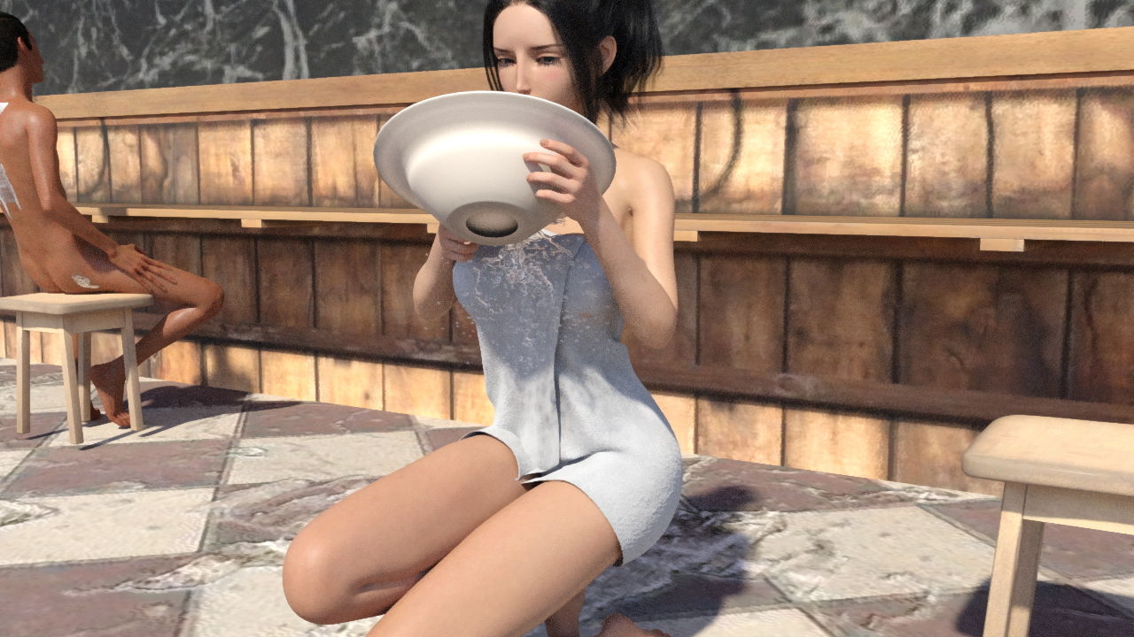 サンプル画像1:歴女 混浴温泉痴●(yunikamu) [d_185275]