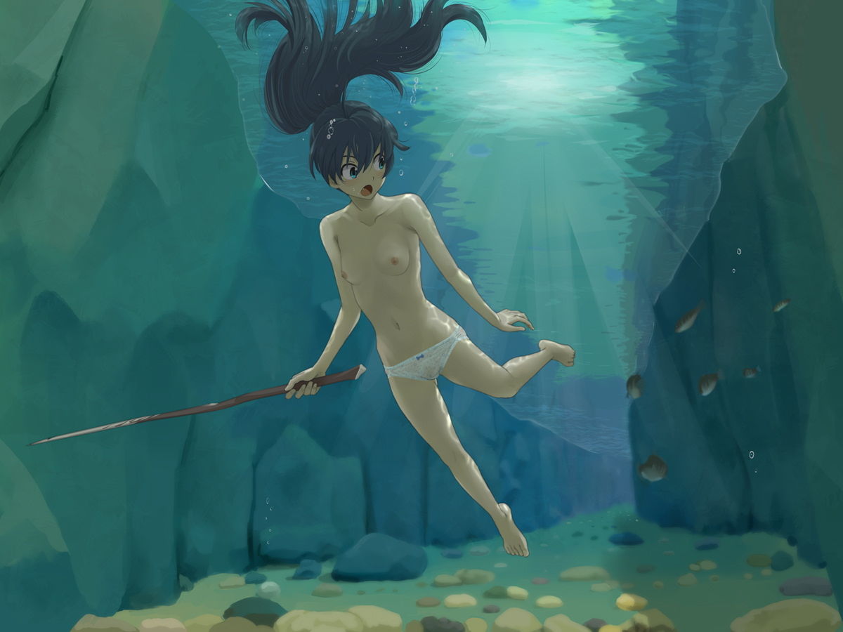 サンプル画像1:山中でも何故かパンツ(ツパン) [d_185801]