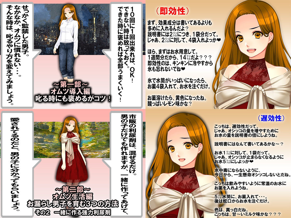 サンプル画像3:お漏らし4セット(M小説同盟) [d_186353]