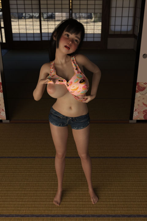 サンプル画像3:なつやすみ、お兄ちゃんといなかにいきました。 森下なずな写真集(ちば商店) [d_186839]