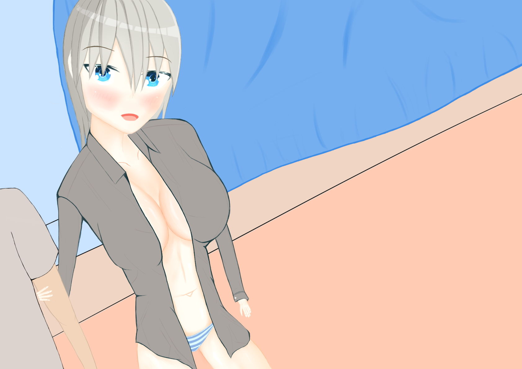 サンプル画像1:後輩とえっち(ニワトリヤ) [d_186849]