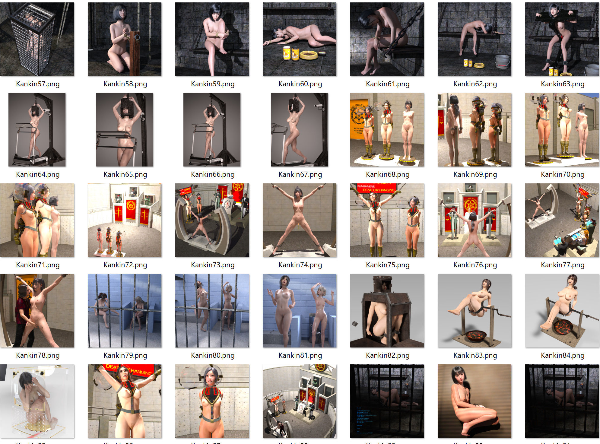 サンプル画像4:美少女・監禁・拘束・画像集(β-かざは) [d_186982]