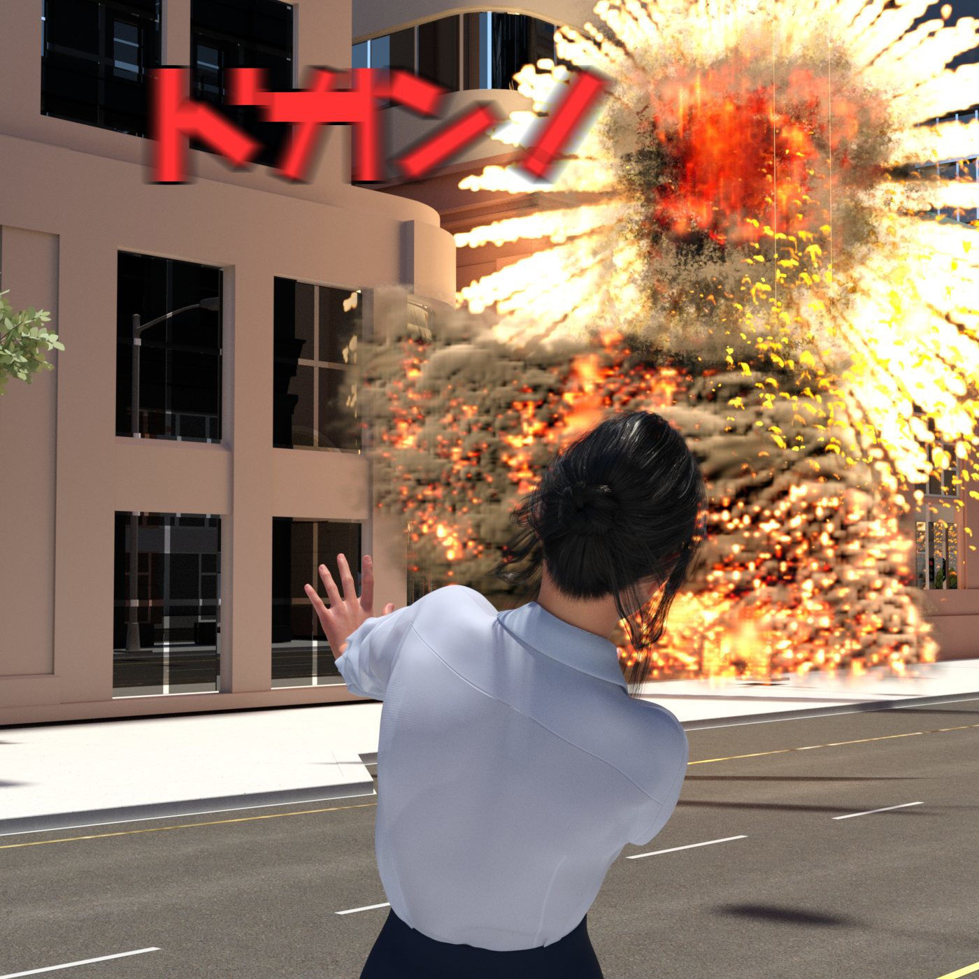 サンプル画像1:あきほのスカトロ羞恥 巨乳美女・脱糞ムーンサルト(β-かざは) [d_189995]