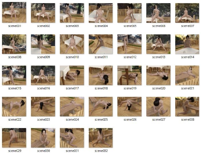 サンプル画像4:大自然、発情パイパン女子の角オナニー(human3dcgLab) [d_191335]