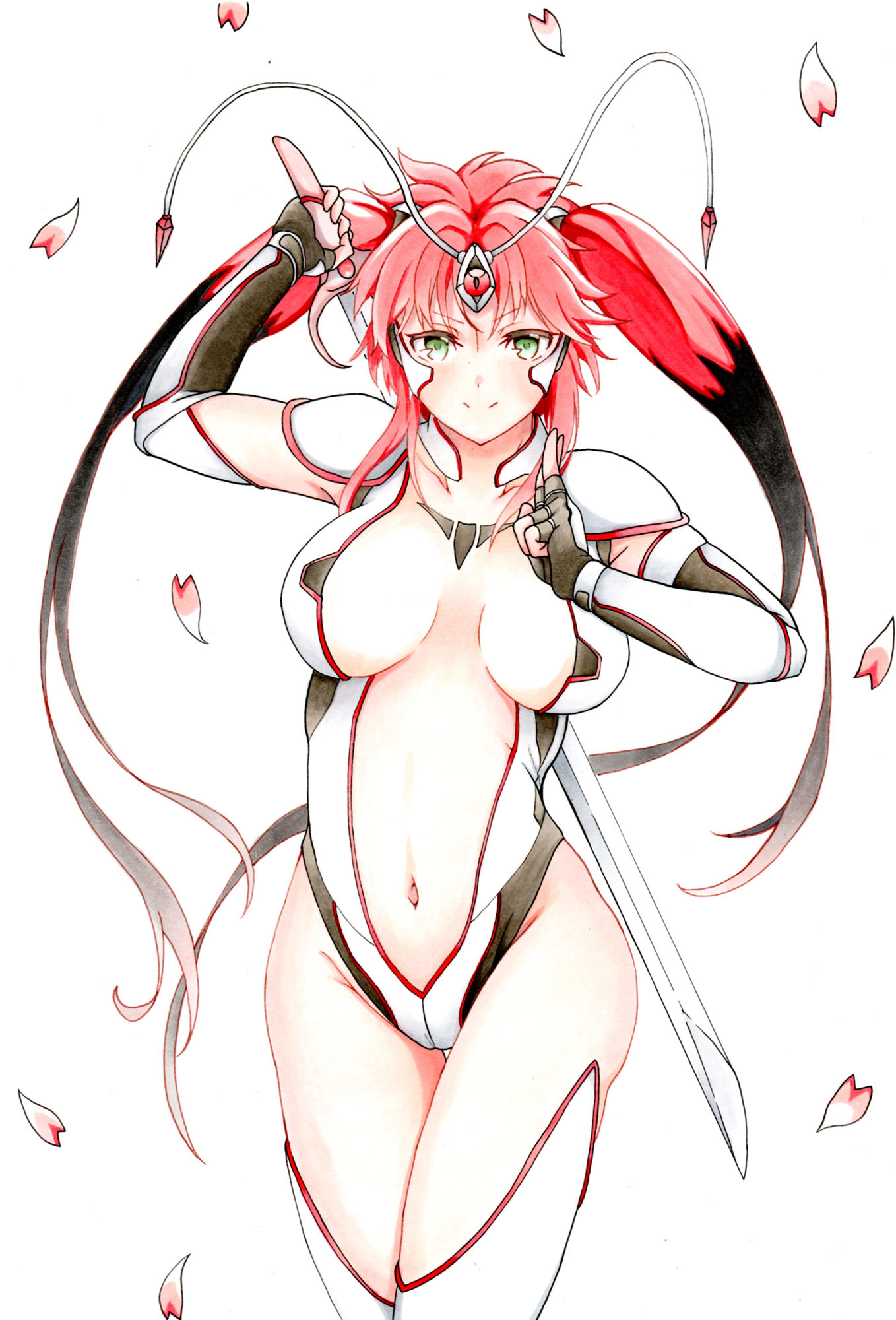 サンプル画像1:変幻〇忍アスカ＆胸キュン〇事 アナログイラストCG集(梅竹松) [d_191348]