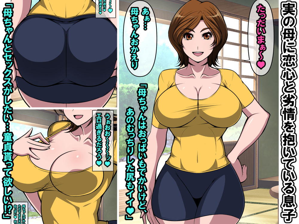 サンプル画像2:童貞の息子に土下座で頼まれて筆おろしセックスをすることになってしまった母(激辛香辛料) [d_192327]