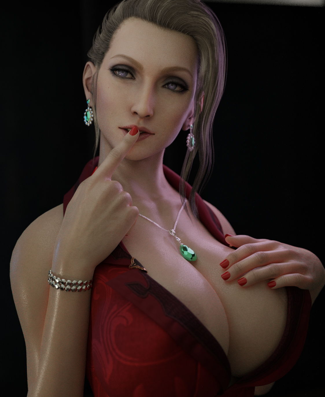 サンプル画像1:巨根と爆乳 濃厚SEXスカーレット VR(HentaiVR) [d_194033]