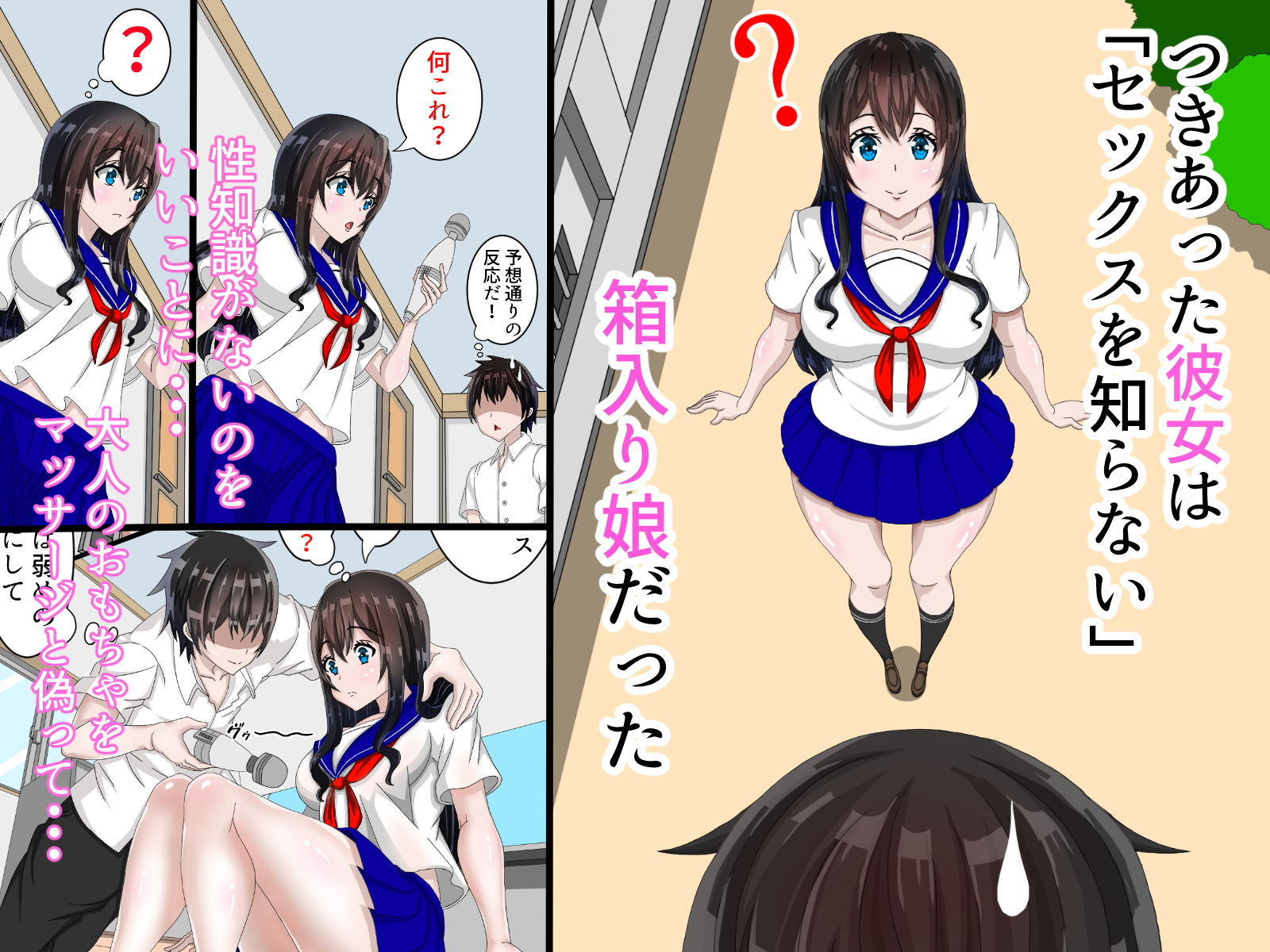 サンプル画像1:性知識がまったくない彼女が大人のおもちゃに興味津々だったので調教した話(メープルの館) [d_194406]