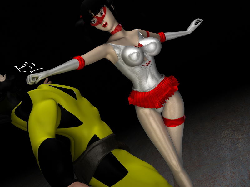 サンプル画像1:ミニスカレオタードヒロイン・マミ(PerilCosplayHeroine) [d_195567]