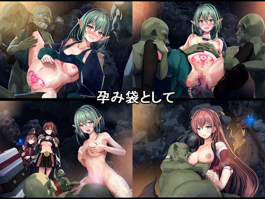 サンプル画像4:ハーフエルフはゴブリン専用の孕み袋として(卵白堂) [d_196351]