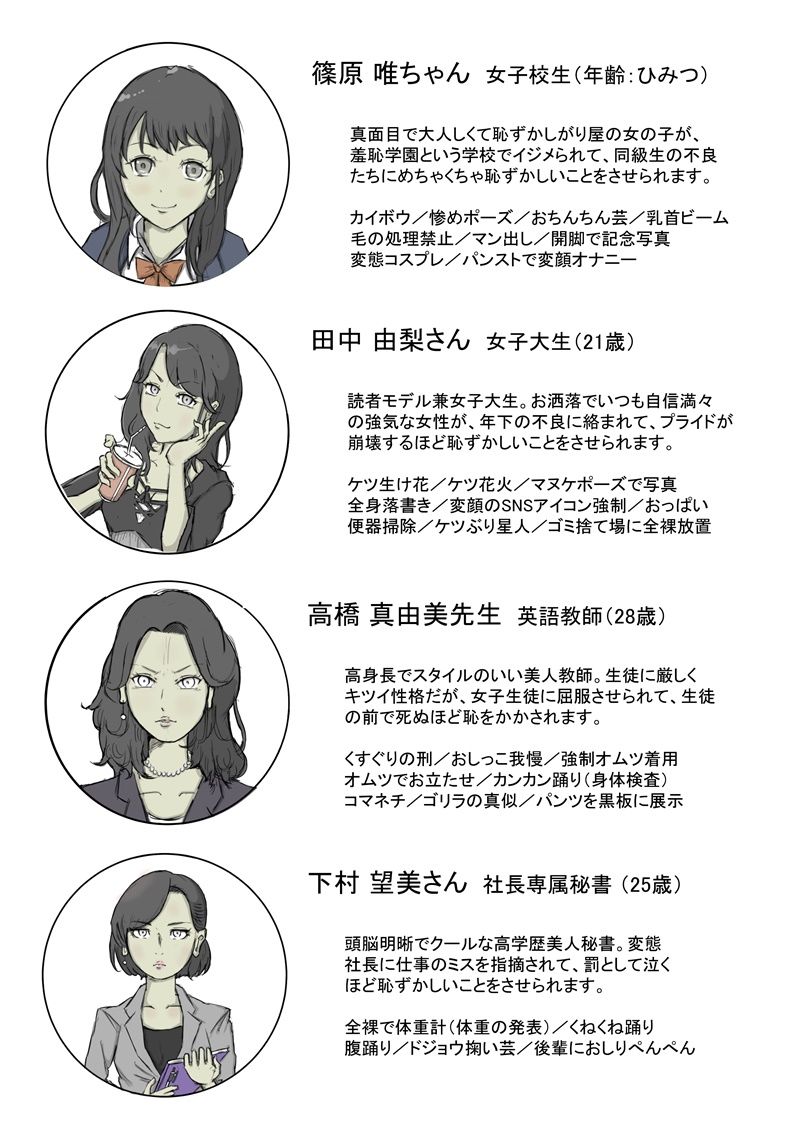 サンプル画像1:女の生き恥図鑑I(くすぐらんど) [d_196482]