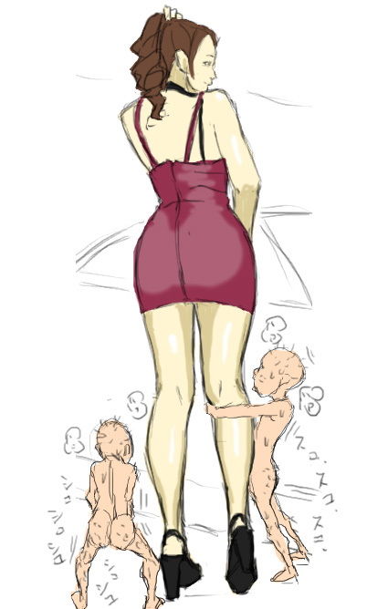 サンプル画像2:爆乳レースクイーンに群がる小人達(サンタ・クルスへの長い旅) [d_196792]