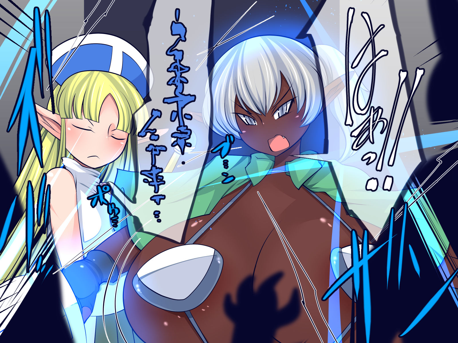 サンプル画像5:ふたなりダークエルフの淫らな性事情の記録(おらんげぱうだー) [d_196815]