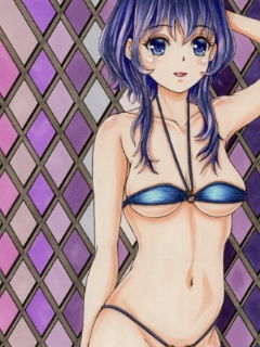 サンプル画像1:冴えない〇〇の育てかた、加〇恵×2、氷〇美智留、波〇出海（水着バージョン）（コピック系作品）(さろめSS研究室) [d_197906]