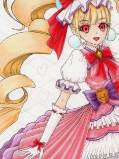 サンプル画像2:HU〇っと！プ〇キュアのアナログイラスト（コピック系作品）(さろめSS研究室) [d_197911]