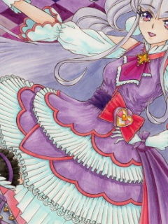 サンプル画像3:HU〇っと！プ〇キュアのアナログイラスト（コピック系作品）(さろめSS研究室) [d_197911]