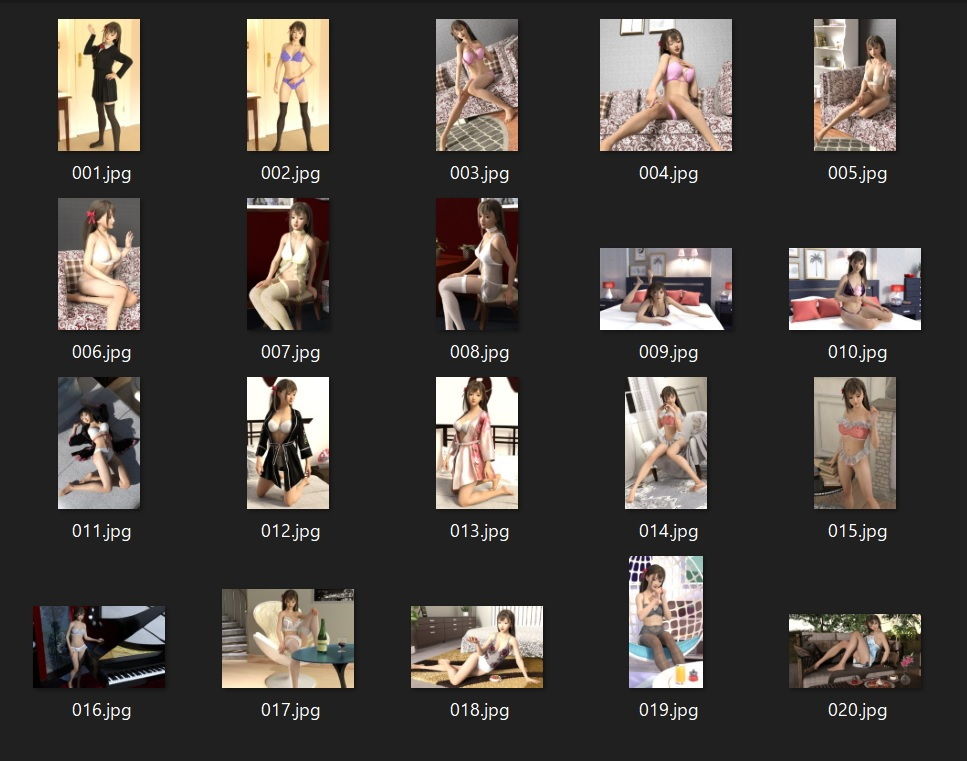 サンプル画像4:Girl in Lingeries(幽霊列車Works) [d_198647]