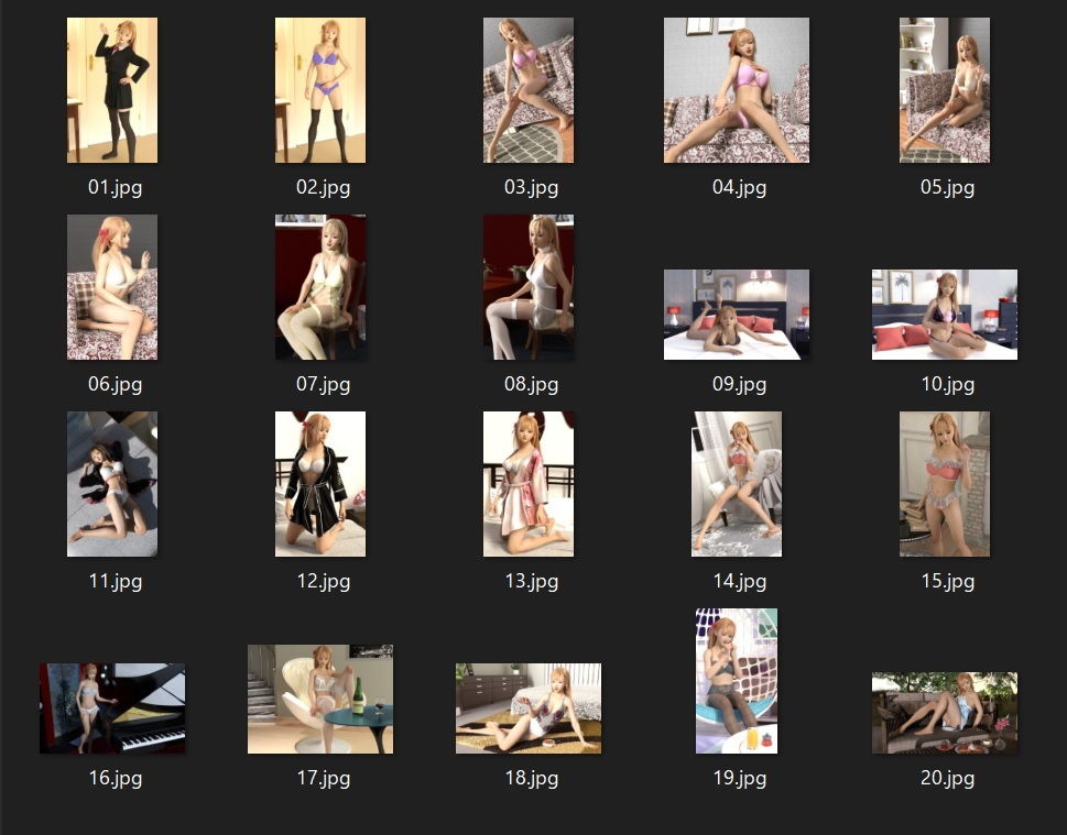 サンプル画像5:Girl in Lingeries(幽霊列車Works) [d_198647]