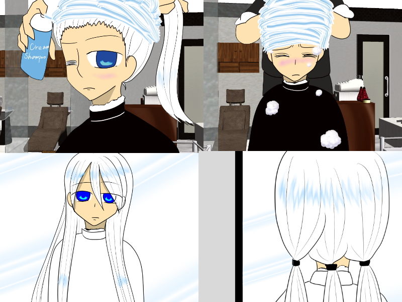 サンプル画像1:ヘアーモデル(祇園精舎) [d_199396]