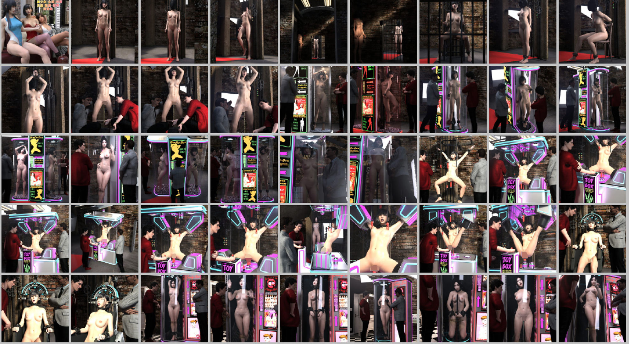 サンプル画像1:美少女・全裸・拘束・洗脳・監禁・○辱画像集(β-かざは) [d_199700]