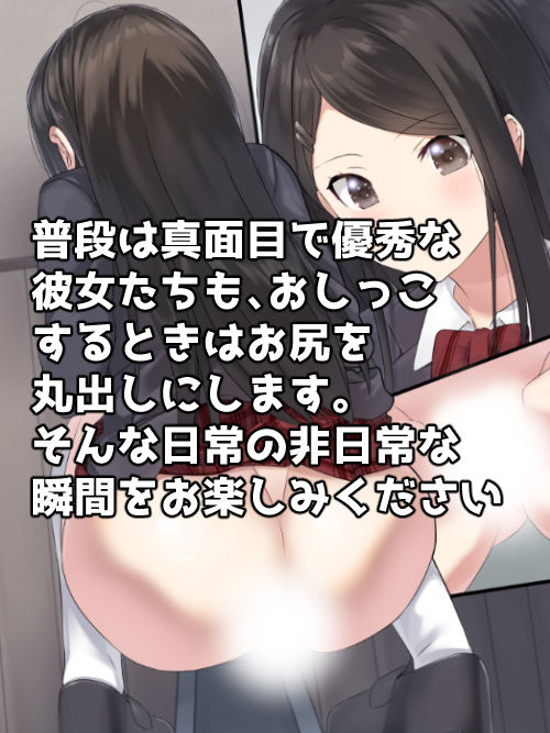 サンプル画像1:優等生のあの娘達もおしっこするときはおしりまるだしにする(一箇所二方向) [d_201457]