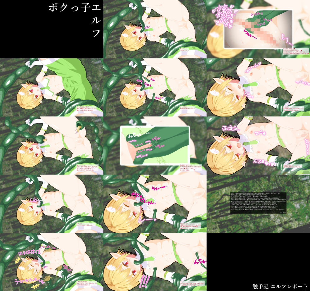 サンプル画像4:触手記 エルフレポート(サンダルニャン) [d_201886]