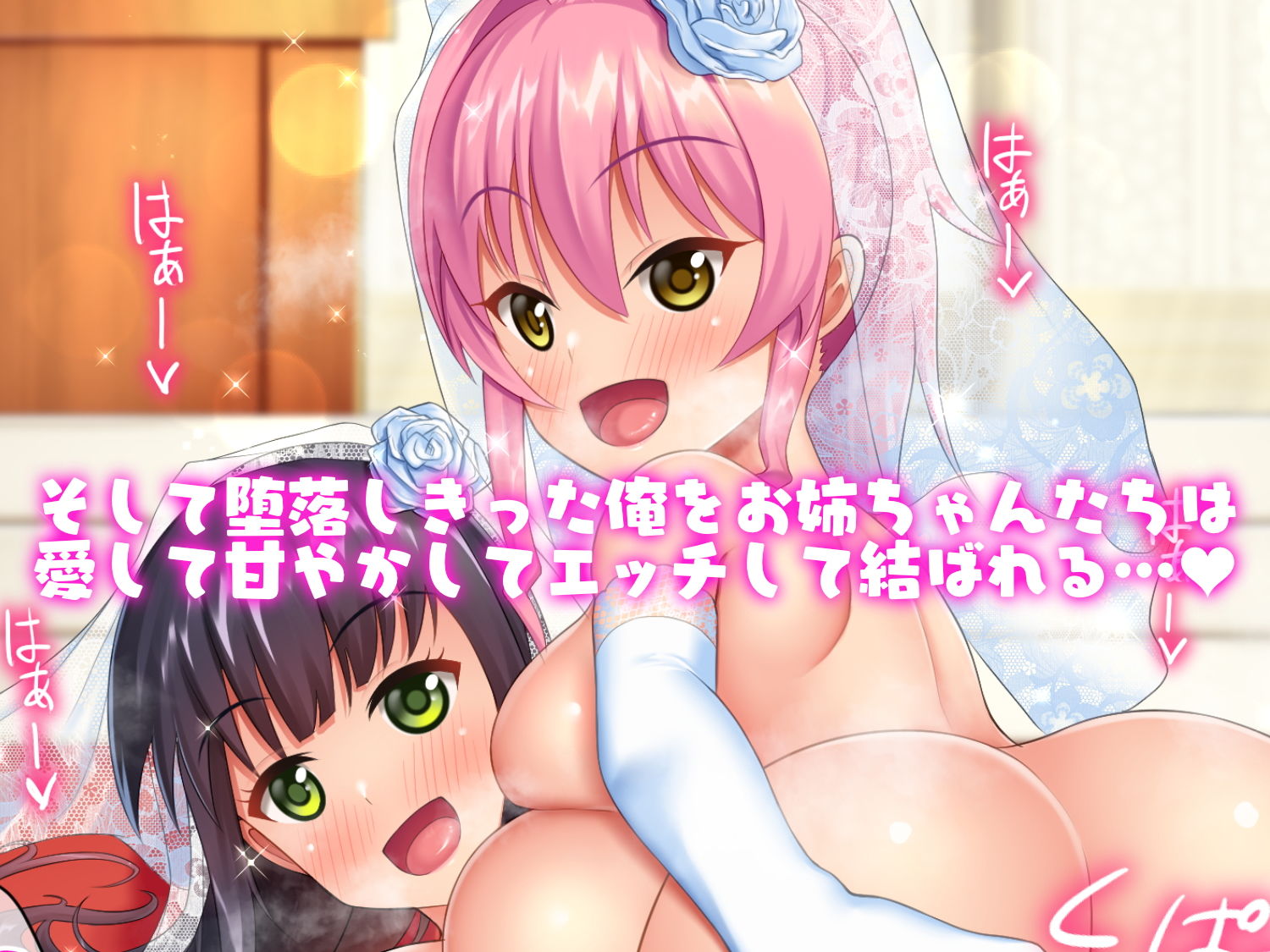 サンプル画像5:巨乳お姉ちゃん達に愛されるハーレム性活(目標群アルファ) [d_202017]