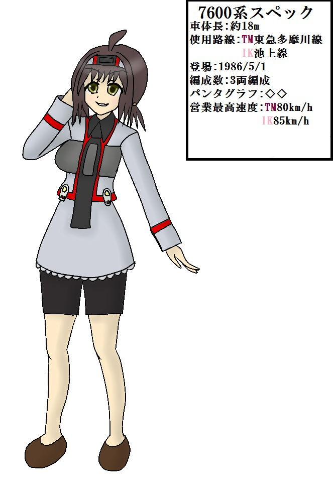 サンプル画像2:鉄コレ01〜鉄っ子コレクション〜東急車両娘たち(みなもと書房) [d_203508]