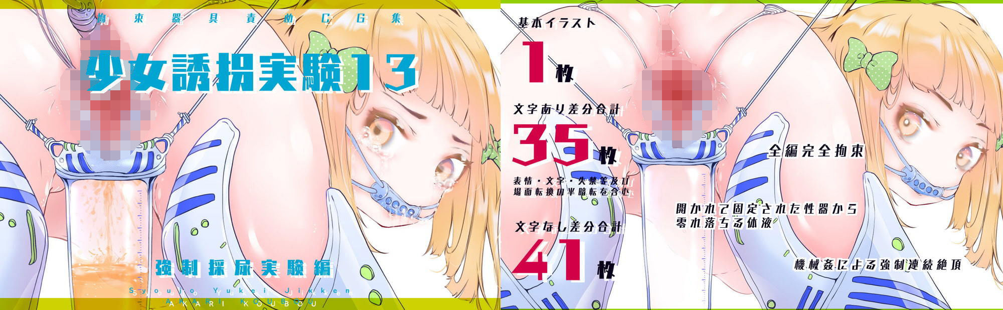 サンプル画像5:【セット販売】少女誘拐実験vol.11・12・13 子宮調教・卵管検査・連続絶頂観察・強●採尿実験編(灯工房) [d_203787]