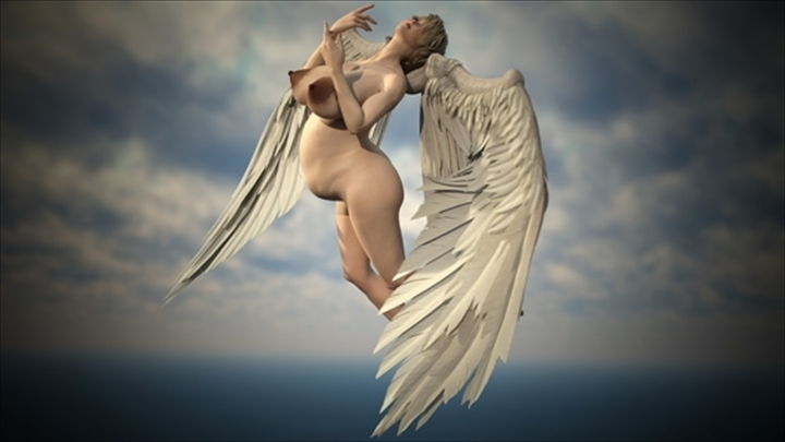 サンプル画像2:妊娠天使幻想写真集(幽霊列車Works) [d_204173]