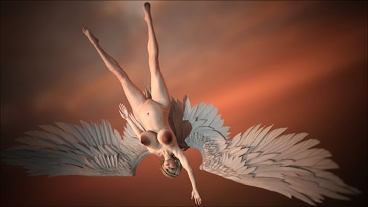 サンプル画像4:妊娠天使幻想写真集(幽霊列車Works) [d_204173]